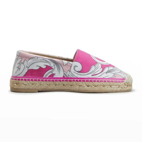 Versace shoes Baroque Printed Slip-On Espadrilles - Stunning size 38 - Picture 3 of 10